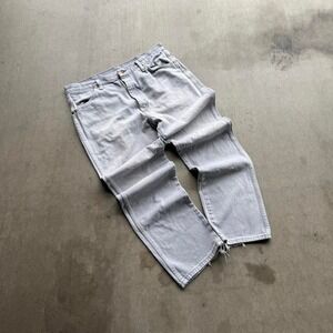 Wrangler 936CHG Cowboy Cut Slim Fit Grey Jeans Mens 36x32 High Rise Western